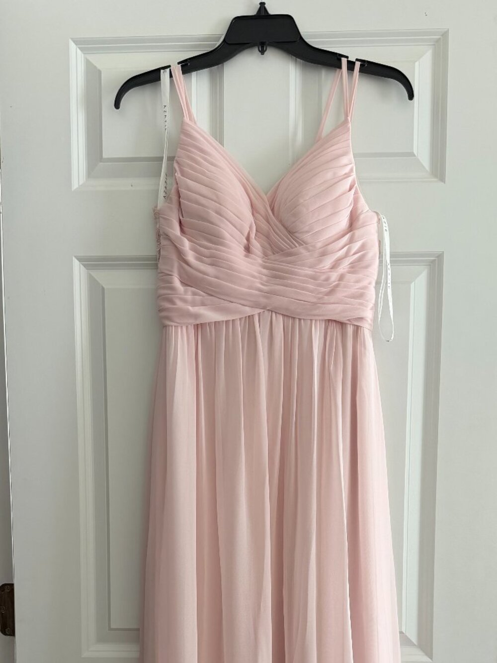 Azazie Blake Blushing Pink Dress